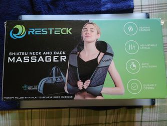 RESTECK Shiatsu Massager for Neck, Back & Legs with Heat & Massage
