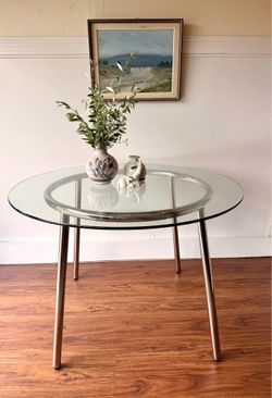 Vintage Scandi Chrome Table