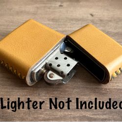 Genuine Leather Case for Zippo Lighter Standard Size (Made in USA 🇺🇸)