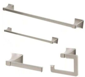 Glacier Bay Winstead 4-Piece Towel Bar Set In Brushed Nickel