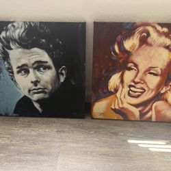Marilyn Monroe & James Dean Artwork