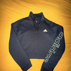 Women’s Adidas Crop Top Crewneck Sweater 