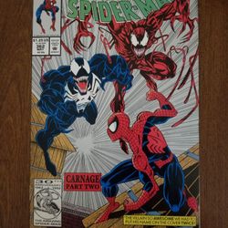 Amazing SPIDERMAN # 362 Second Print. Venom, Carnage