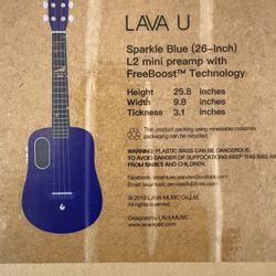 LAVA U Smart Ukulele Guitar 26” – FreeBoost – New