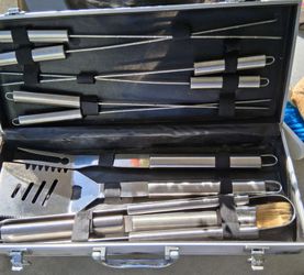 Barbecue cooking Set with case