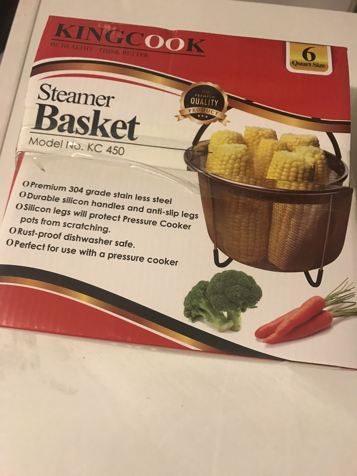 New 6 Qt Steamer Basket 