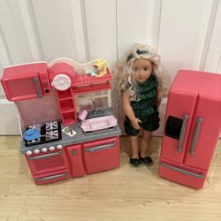 My Generation Doll And Kitchen Set
