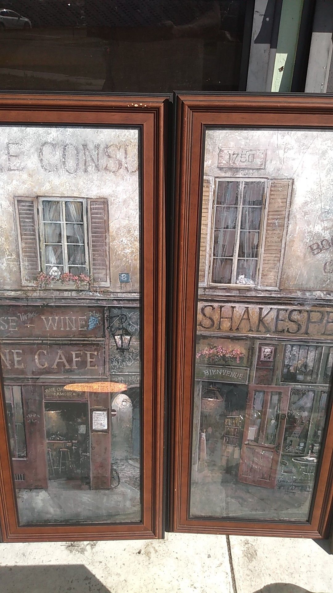Wall paintings set of two. Kitchen theme
