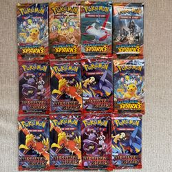 Pokemon Cards Booster Packs - 12 Packs Total