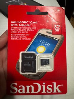 SanDisk 32GB MicroSDHC Memory Card