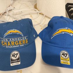 Two Chargers Hats Brand  New