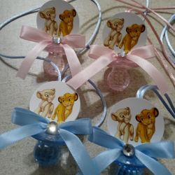 The Lion King Gender Reveal Guest Pacifiers Necklaces