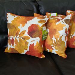 OUTDOOR FALL THROW PILLOWS