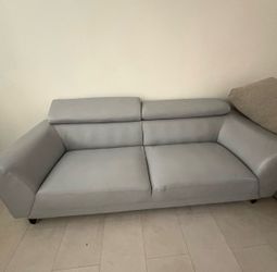 FREE grey leather couch and beige couch