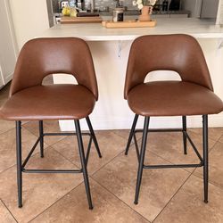 Faux Leather Stools