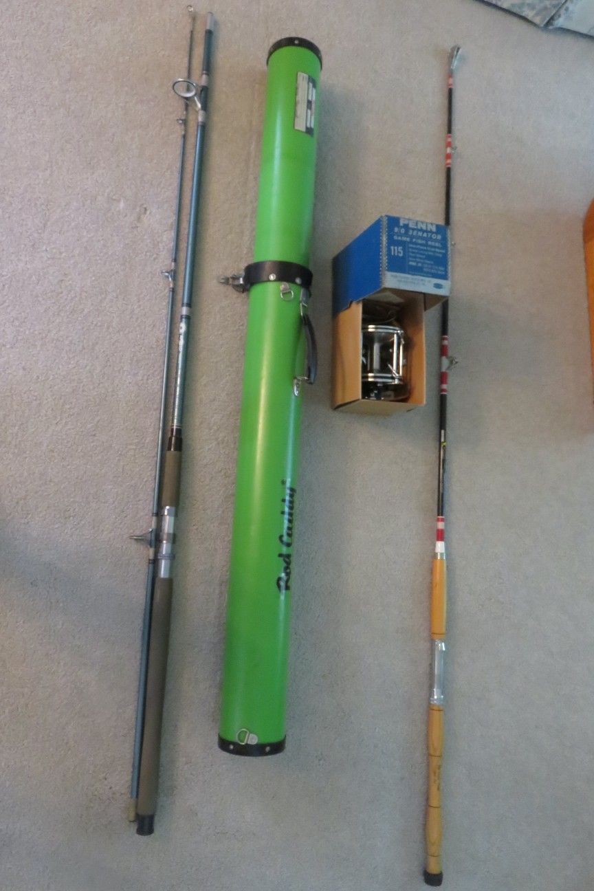 Tuna King Ocean Fishing Rod (Roller Tipped) and Penn 9/0 Senator Game Fish Reel $150 value