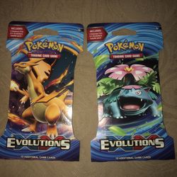 Pokémon Cards Xy Evolutions Sleeved Packs