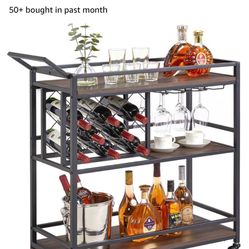 NEW Bar Cart On Wheels 