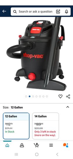 Shop.vac 12 Gallon With SVX2 Technology