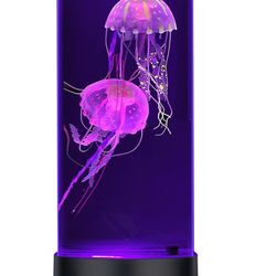 Electric Fantasy Jellyfish Lava Lamp Big Size Tank Aquarium Night Mood Light for Party Birthday Holiday Christmas Decoration Relaxion