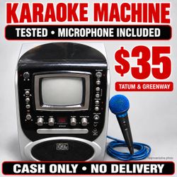 The Singing Machine STVG-519 Karaoke System with Microphone – Tested – $35