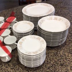 Elegance Fine China Dishes Table Set 