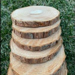 Natural Wood Slices (Centerpieces) Size 7-8" 