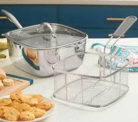 Princess house Stainless Steel Deep Fryer Pan