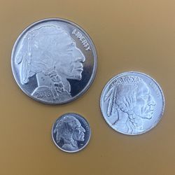 Silver Buffalo Indian Head Lot 🇺🇸
