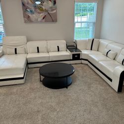 Customized White Sofa Set