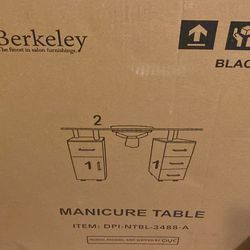 Berkeley Manicure Table (black) 