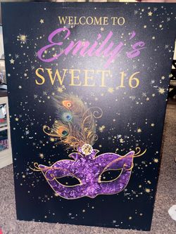 Welcome Birthday Party Sign (Emily)