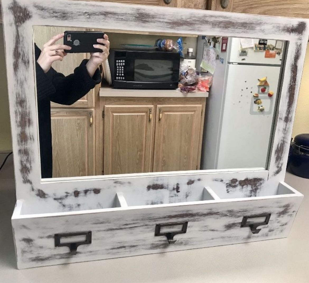 DIY Rustic Mail Holder with Hook