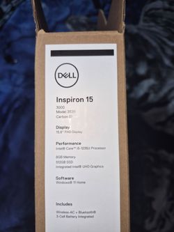 Dell inspiron 15 model 3520 carbon black