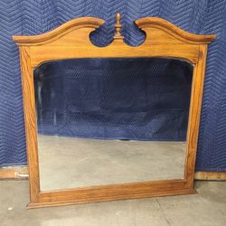 Nice Large Oak Mirror 