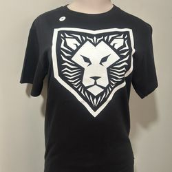 T-Shirt black with Lion  Cotton