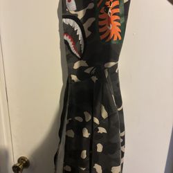 Grey Bape Hoodie Size Medium