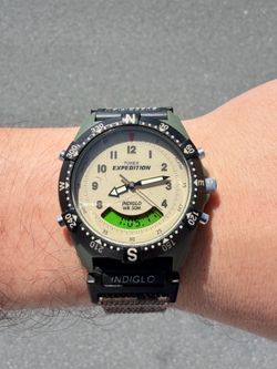 Vintage 1993 Timex Expedition HH Ana-Digi Men’s Watch Indiglo WR50M Working