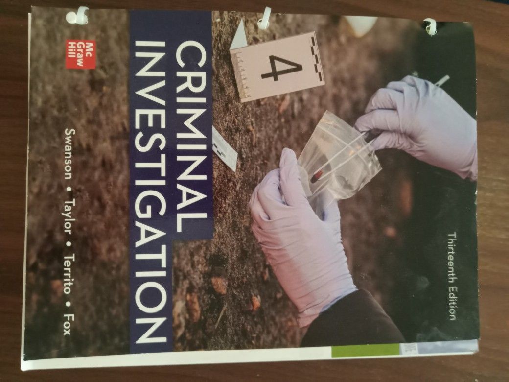 Criminal Investigation 13th Edition