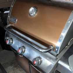 Weber Genesis Orange Red Silver BBQ Propane Grill Asador