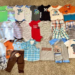 Bundle of Baby Clothes (Sizes:  6, 6/9, & 9 Months) - 61 Items!