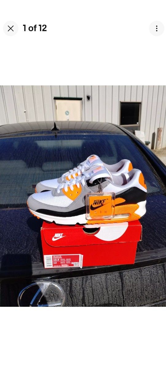 $140 Local Pickup Nike Air Max 90 2020 Recraft Total Orange Size 10.5 OG Everything Worn A Few Times No Trades