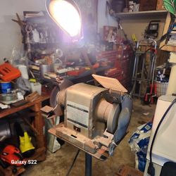 Bench grinder with stand