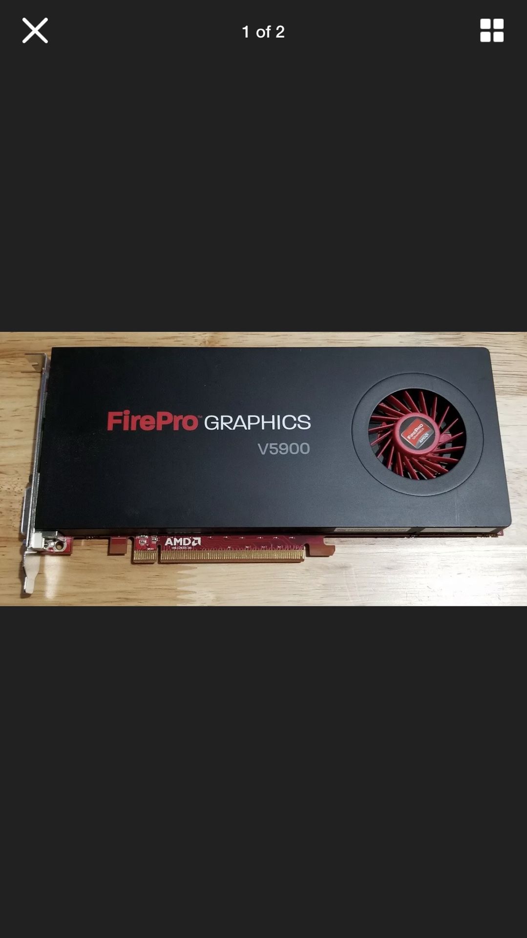 ATI AMD FirePro v. 5900 graphics card in pristine shape !!!