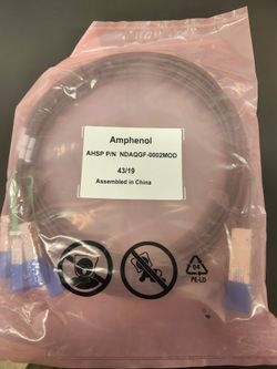 Amphenol NDAQGF-0002MOD QSFP Cable Assembly 2.0m Universal Compatible To 4x SFP