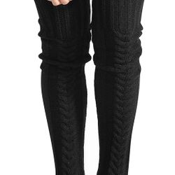 Thigh High Socks - Over Knee High Socks for Women Warm Thick Tall Thigh High Stockings, Extra Long Winter Leg Warmers
