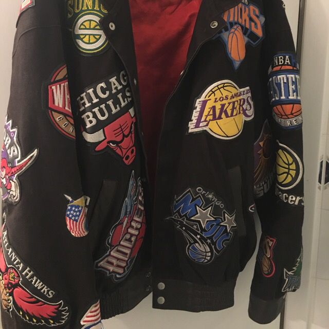 jacket with all nba logos
