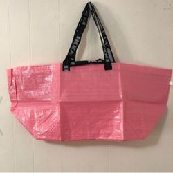 Pink ikea tote