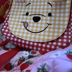 The Loungefly Disney Winnie the Pooh Gingham Crossbody Bag