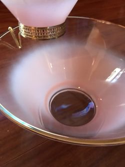 Mid century chip and dip bowl